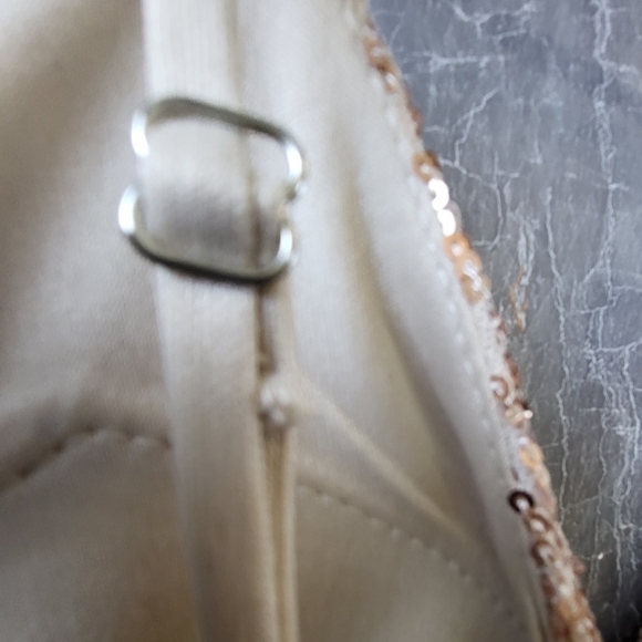 Kalinnu's Gown,‎ For Formals, Proms, Etc.  Rose Gold Sequins, Dress Size (S) - Picture 7 of 15